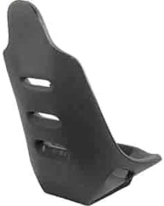 JEGS Pro High Back Race Seat | Black Polyethylene | 13 LBS | 17 Degree Back Angle | 32.250 in. H x 21 in. W x 20 in. D