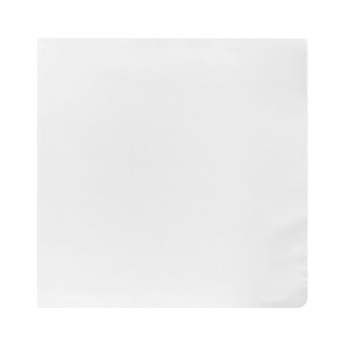 Foulard coton blanc unisexe 54x54cm pour tour de cou extérieur