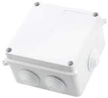 4 Inch x 4 Inch x 2.4 Inch Waterproof Outdoor Indoor PVC Square Junction Box for CCTV Cameras IP65