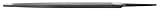 Nicholson Triangular Slim Taper Hand File Without Handle, Single Cut, American Pattern, 6