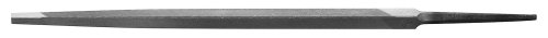 Nicholson Triangular Slim Taper Hand File Without Handle, Single Cut, American Pattern, 6