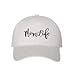 The Hat Connection - Mom Life Embroidered Baseball Hat - Unisex Cap (White)