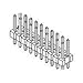 10-97-7046, Conn Unshrouded Header HDR 4 POS 2.54mm Solder ST Thru-Hole C-Grid Bag (100 Items)