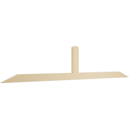96"W x 20"H x 2"D x 4"F, 5/12 Pitch, Portland Signature Urethane Gable Bracket, Primed Tan