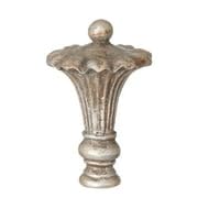 Image of B&P Lamp Royal Style Finial, Nickel Finish, 3-5 /8 Inch Height, 1 /4-27 Tap