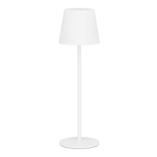 Klighten LED Dimmbare Akku Tischleuchte Weiß, Kabellose Wiederaufladbar Tischlampe Für Innen und Aussen mit USB-C, Warme Lichtfarbe 3000K, Aluminium, IP54 Wasserdichte Klighten LED Dimmbare Akku Tischleuchte Weiß, Kabellose Wiederaufladbar Tischlampe Für Innen und Aussen mit USB-C, Warme Lichtfarbe 3000K, Aluminium, IP54 Wasserdichte