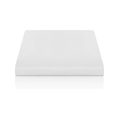 Blumtal Premium Bedding Flat Sheet - Super Soft Bed Sheets, Brushed Microfibre, OekoTex Tested - Flat Sheets Double Size (White, 240x275 cm) Cover