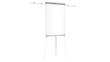 ALLboards Chevalet de Conférence 100x70cm avec Bras Latéraux sur Trépied, Hauteur Réglable, Tableau Blanc Magnétique Effaçable à Sec