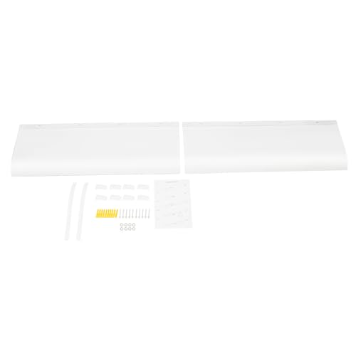 Marquesina para puerta, protección contra la lluvia, 200 x 34,5 cm, PET, transparente, montaje en pared, para entrada, balcón, ventana, protección UV, lluvia y nieve