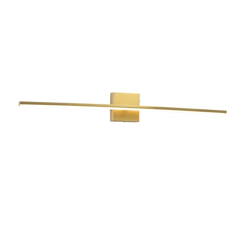 Image of Modern Bathroom Vanity Light 32 Inch, 20W Brushed Brass Bathroom Light Fixture Over Mirror, Dimmable 5CCT LED Wall Sconce Lighting for Restro