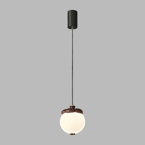 Lampes à suspension en métal à grain de bois d'inspiration nordique