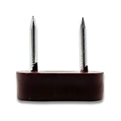 Estanterias Para Ferreteria Ocasion DOJA Barcelona | Soportes para Estantes | 50 Soporte Baldas con 2 Puntas | Color Marrón | Topes en Acero Galvanizado | para Estanteria Madera, Estanteria Cocina, Zapatero Madera, Armario, Estanterias