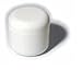 Plastic Rounded Jar with White cap118ml (4 fl.oz.)- 10 Pack
