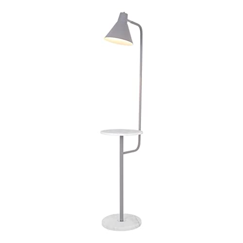 Lámpara de pie con estante para tu rincón de lectura con diseño minimalista
