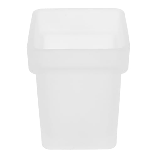 Amosfun Soporte para Cepillo De Inodoro Cuadrado Cerámica Superficie Esmerilada Antideslizante para Baño Hogar Oficina