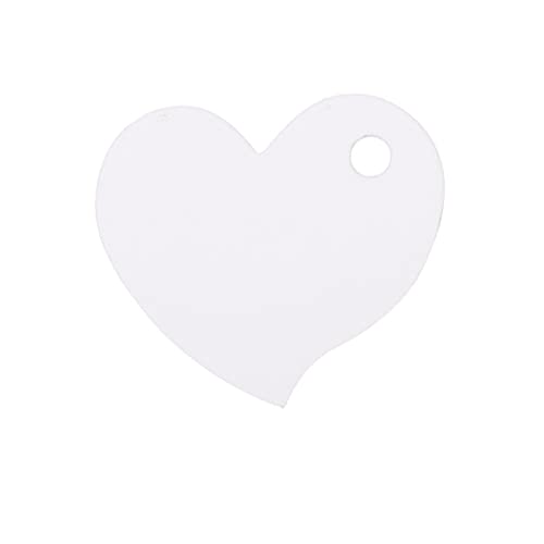FOMIYES 100pcs Thank-You Tags with Jute Rope Heart Shape Tags Tags Kraft Paper Tags DIY Blank Labels