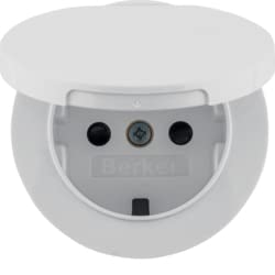 Prise SCHUKO avec clapet de protection Berker R.x étanche à la poussière