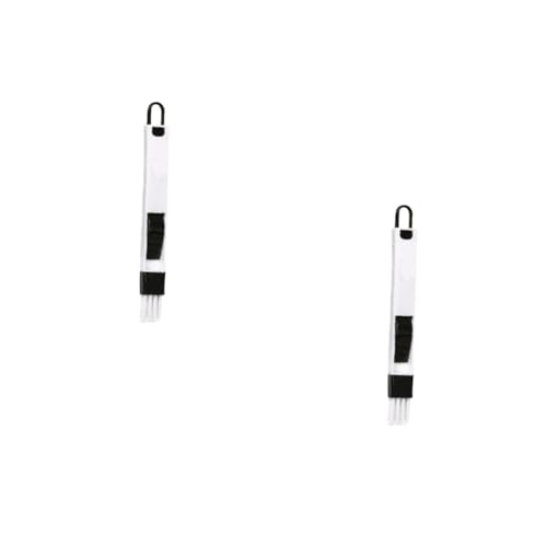 minkissy 2pcs Detachable Dustpan Groove Cleaning Brush Corner Keyboard Brush Window Groove Bristles Easy Use