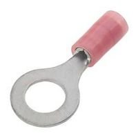 THOMAS & BETTS RA18-8 TERMINAL, RING TONGUE, #8, CRIMP, RED