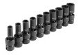 GRY-1210UMSD Semi-Deep Metric Universal Socket Set - 0.37 in.