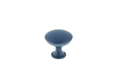 Image of Richelieu Hardware BP9041D379 Copperfield Collection 1 3 /16-inch (30 mm) Indigo Functional Cabinet and Drawer Mushroom Knob for Kitchen, Bathroom, and Furniture