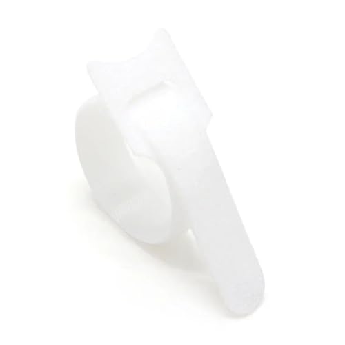 Bridas de plástico reutilizables, 100 unidades, de 150, 200, 250 y 300 mm, con cierre de cremallera y correas de nailon.(White,150mm)