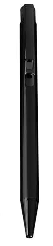 Image of worison Elegant Slim Metallic Retractable Ballpoint Pens Smooth, Sturdy Ideal for Gifting (Black, Pack of 1)