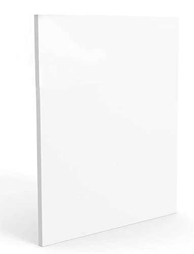 Rosy.Moment Blank Canvas 40Cm X 60Cm White - 100% Cotton Artist Canvas Boards For Painting Acrylic Pouring Oil Paint Dry & Wet Art Media