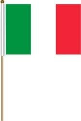 Italia Italy Large 12 X 18 Inch Country Stick Flag Banner on a 2 Foot Wooden Stick