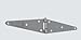 National Hardware N342-493 Heavy Duty Strap Hinge, 8 in. - Quantity 2