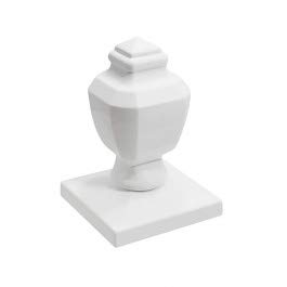 5" x 5" White Coachman Cap