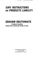 Hardcover Jury instructions on products liability Book