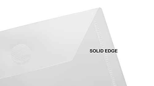YESSART 3x5 Plastic Envelopes Hook Loop Closure Coupon Receipt Storage Holder 20 Pack
