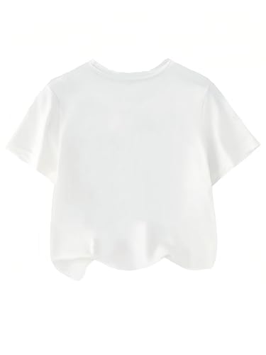 Girls Leopard Bow Graphic Summer Cute T Shirts Crew Neck Short Sleeve Casual Tee Tops2