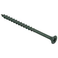 DECKING SCREW ORGANIC GREEN CSK POZI (DECKING SCREW GREEN 8x3 (200 per box))