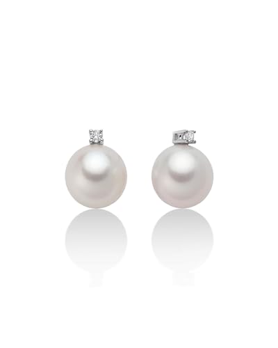 Gioielli raffinati: Questi orecchini pendenti sono realizzati in oro bianco 9k e presentano perle di acqua dolce di 8,5-9 mm.