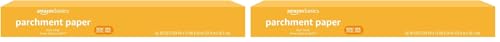 Amazon Basics Parchment Paper for Baking, Non-Stick, 90 Sq Ft Roll, (Pack of 2)