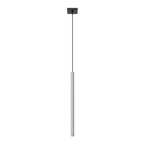 SOLLUX lighting Lampada Da Soffitto Lampada Da Sospensione Di Acciaio 1 Paralume 8 x 8 x 114 cm Pastelo