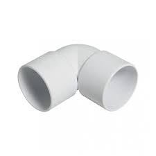 Solvent 32mmm White Flexible Pushfit Elbow 90 Degree Knuckle Bend-32mm Waste Pipe Fittings (Pack of 10)