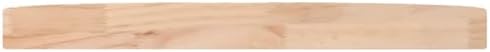 4. Bild von vidaXL Tischplatte Massivholzplatte Holzplatte Ersatztischplatte Holz Platte für Esstisch Couchtisch Gartentisch Ø30x2,5cm Massivholz Kiefer Ø 30 x 2.5 cm