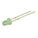 Jameco Valuepro LVG2041 LED, Uni-Color, 565nm, 2-Pin, 5.2 mm H x 4 mm L x 4 mm W, Green (Pack of 30)