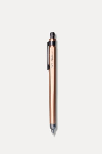 Image of OHTO GS01 Gold Quick Dry Roller Gel Pen 0.5mm Needle Point Tip | Premium Aluminum Body, Refillable Black Ink Pen for Office, Journaling, Writing & Gifts | AP- Certified Japan
