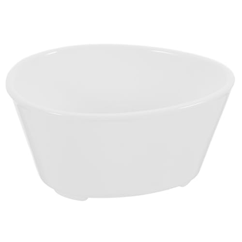 GLEAVI ciotola di uova vapore Insalata scodella vasca da bagno in miniatura ciotole bianche ciotola di noodles di ramen mini vasca da bagno ceramica bianca