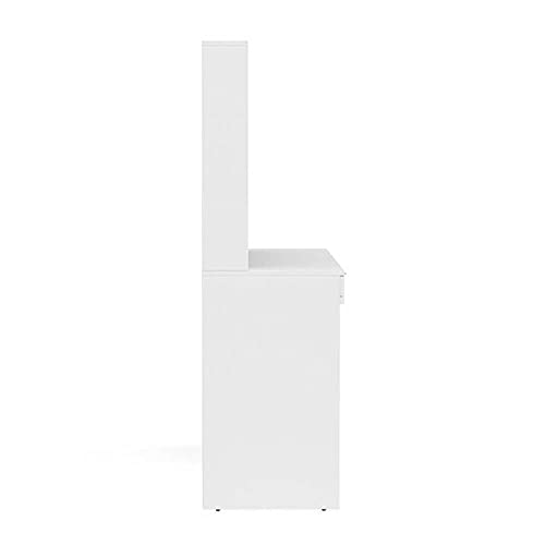Penteadeira Ditália 7 Gavetas Branco Uv Acetinado
