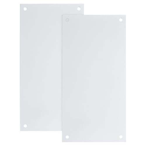 Plaque d'aluminium pour sublimation 20x10cm blanche | Lot de 2 panneaux PATIKIL