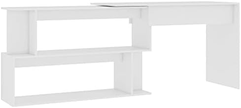 Dmora - Scrivania Nanmadol, Scrittoio Multiuso, Tavolo Per Ufficio Porta Pc Piano Di Lavoro 90x45 H72 Cm Bianco E Noce 91552822