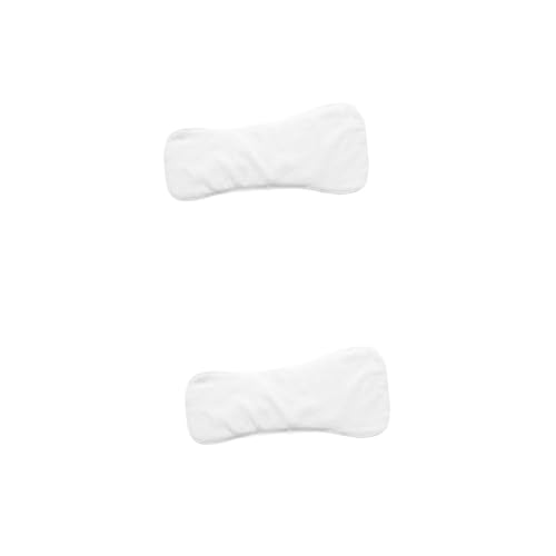 HOMOCONO 2pcs Four-Layer Washable Adult Diaper Fiber Liner Overnight Absorbency Breathable for Elderly Reusable Napkin
