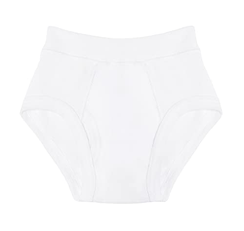 Jack & Jill Boys White Briefs 100% Cotton (Size 12)