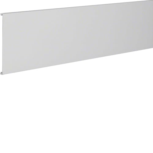 Tapa canal HNG PC/ABS 100mm gris claro con plástico de alta resistencia al impacto RAL7035