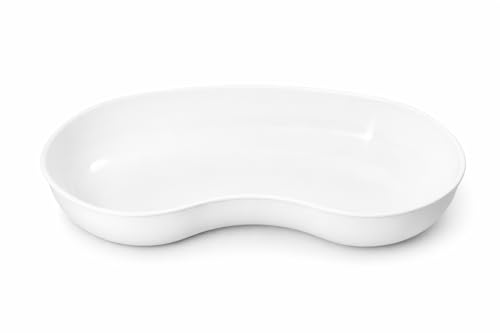 Kunststoff Nierenschale 600 ml – Autoklavierbar bis 130 °C – Leichte & robuste medizinische Schale aus Polypropylen – Weiß wiederverwendbar